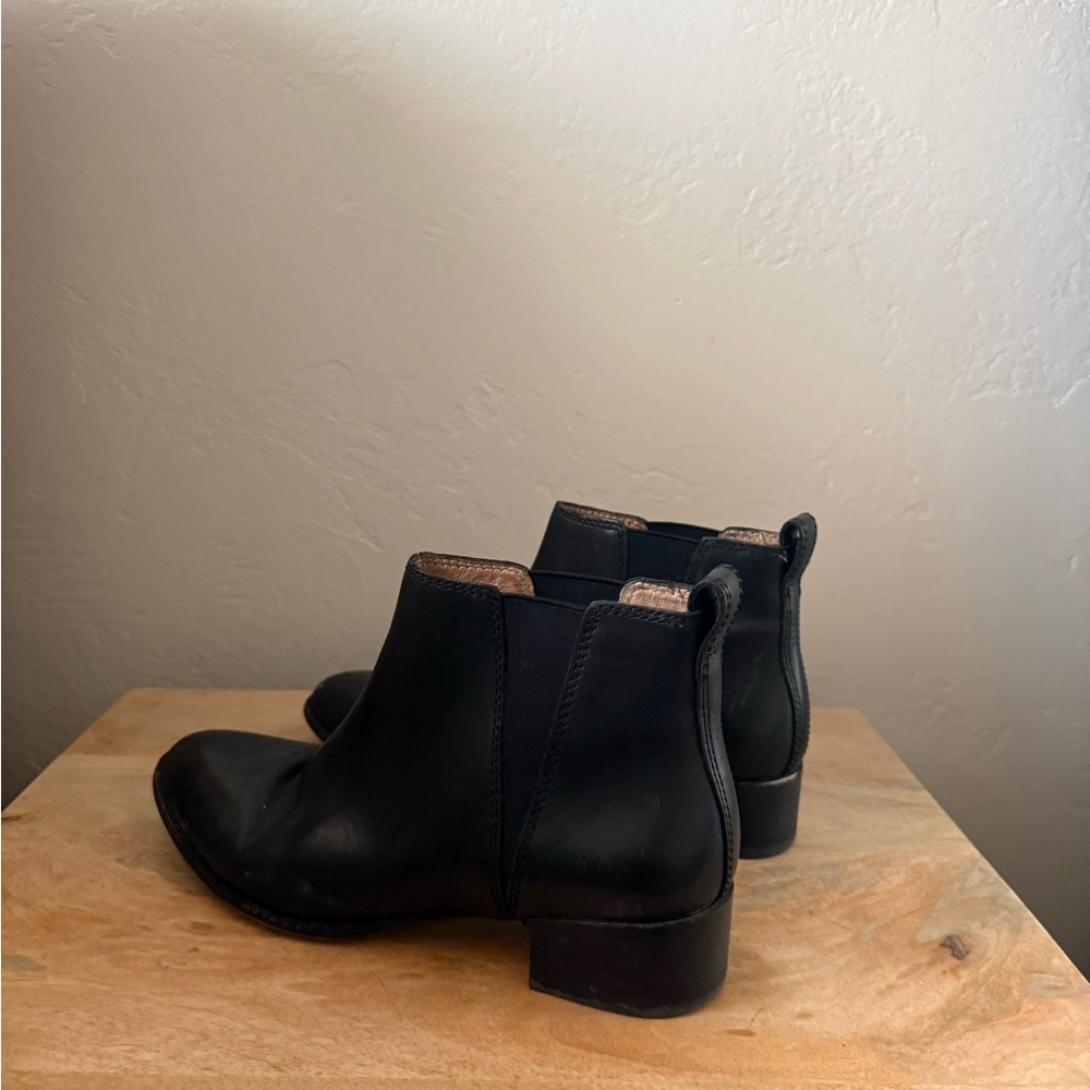 Madewell Black Leather Ankle Booties